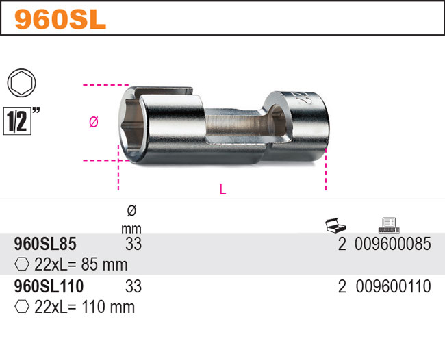 HLAVICE PRO SONDU LAMBDA OTEVŘENÁ-MODEL 960SL 110MM