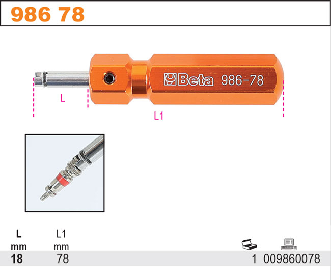 986 78- ŠROUBOVÁK NA PNEUMATICKÉ VENTILY