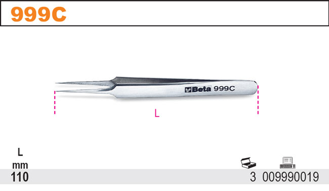 PINZETA ROVNÁ-MODEL 999C
