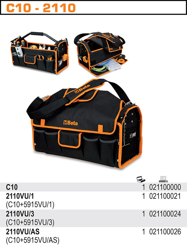 TAŠKA NÁŘAĎOVÁ Z TKANINY BEZ NÁŘADÍ-MODEL 2110