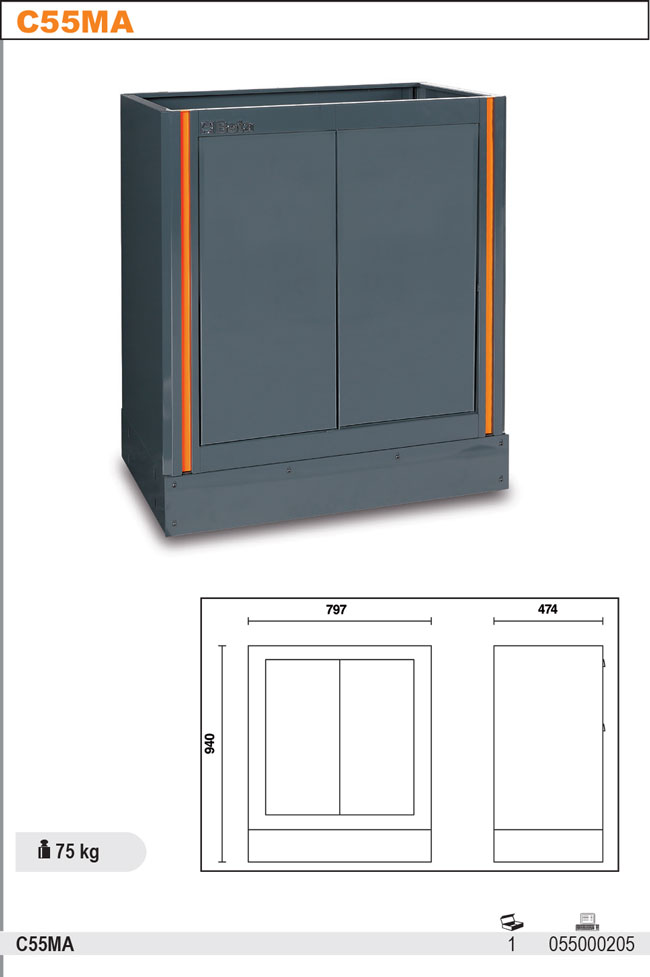 PEVNÝ MODUL DVOUKŘÍDLÁ K SYST. C55