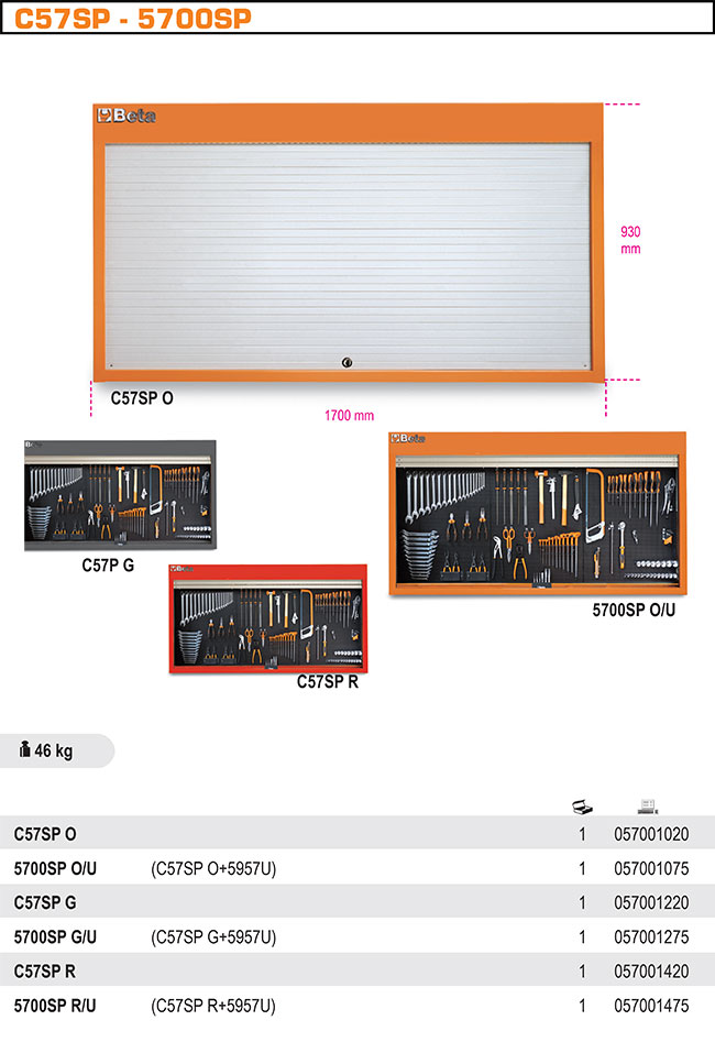 C57SP-O-NÁŘAĎOVÝ PANEL ORANŽOVÝ 1,7M