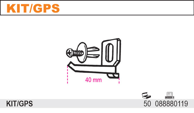 HÁK GPS S UPÍNACÍM ŠROUBEM-MODEL 8888KIT/GPS