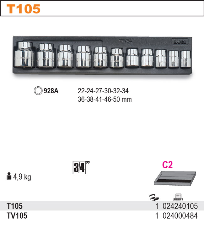 SADA HLAVIC-MODEL 2424/T105 11KS V PODESTĚ Z PVC