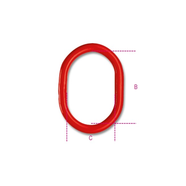 PLNÁ SPOJKA -MODEL 8085 DOR. 8000 KG ALLOY STEEL TVRZENÉ LAKOVANÝ CE EN 1677-4 TŘÍDA 8