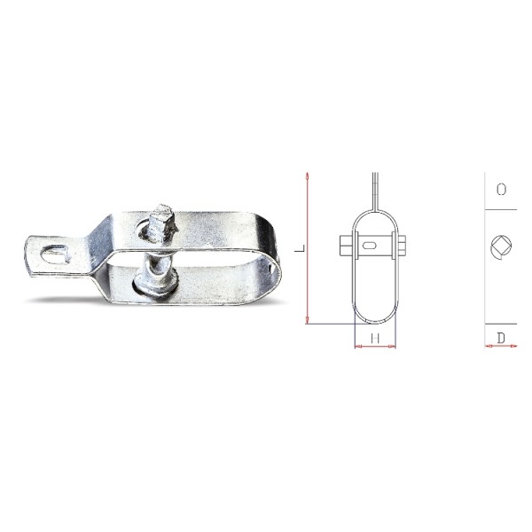 NAPÍNAČ ZAHRADNÍHO PLETIVA-MODEL 8515Z L 100X24,5MM POZINKOVANÝ