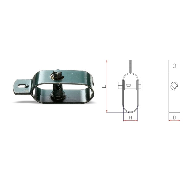 NAPÍNAČ ZAHRADNÍHO PLETIVA-MODEL 8515V L 93X20MM POZINKOVANÝ, LAKOVANÝ