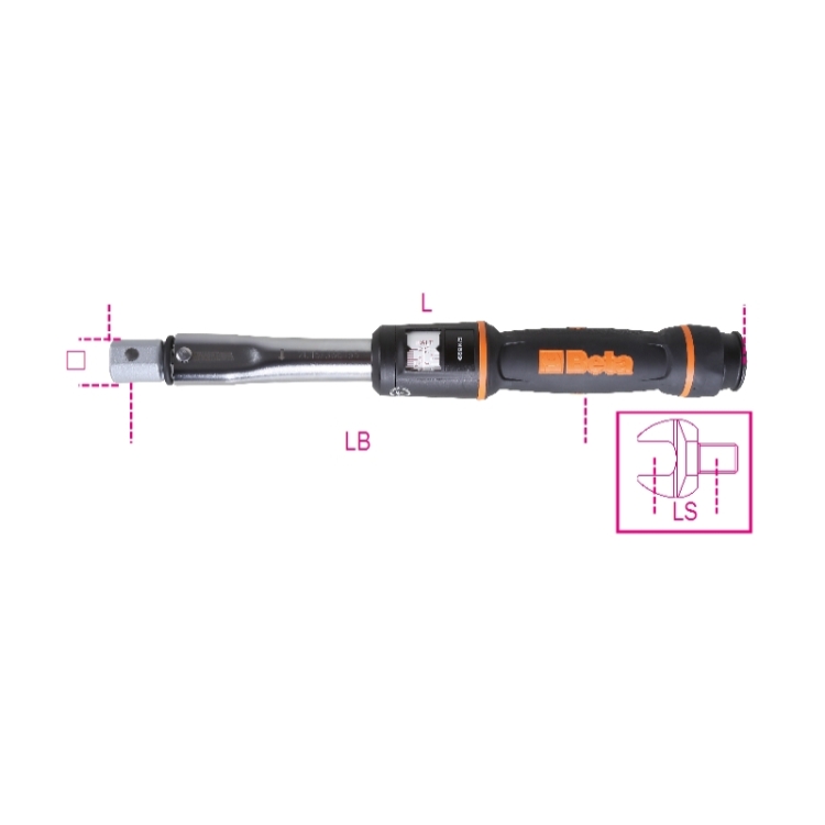 RUKOJEŤ PRO MOMENTOVÝ KLÍČ ''KLIKACÍ'', 5-25NM, 669N/2