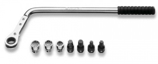OČKOVÝ KLÍČ VYHNUTÝ 12MM S MECHANICKOU ZÁPADKOU-MODEL 1477K/7