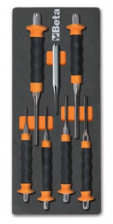SADA NÁŘADÍ-MODEL 2450/M240  7KS V PODESTĚ Z MĚKKÉ PĚNY