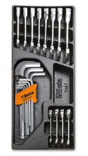 SADA NÁŘADÍ-MODEL 2424/T48 12KS  V PODESTĚ Z PVC.