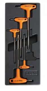 SADA KLÍČŮ-MODEL 2424/T53 5KS  V PODESTĚ Z PVC