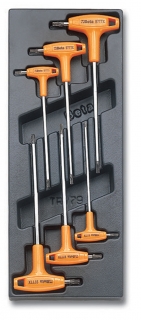 SADA KLÍČŮ-MODEL 2424/T55 6KS  V PODESTĚ Z PVC