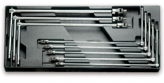 SADA KLÍČŮ-MODEL 2424/T65 8KS  V PODESTĚ Z PVC.