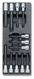 SADA HLAVIC-MODEL 2424/T113 12KS V PODESTĚ Z PVC.