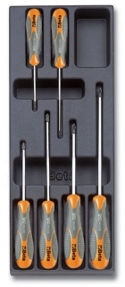 SADA ŠROUBOVÁKŮ-MODEL 2424/T172 6 KS V PODESTĚ Z PVC.