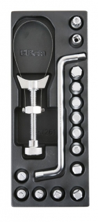 SADA NÁŘADÍ-MODEL 2424/T264 16KS  V PODESTĚ Z PVC