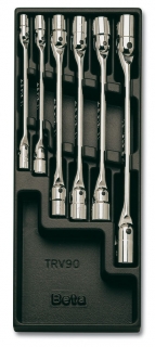 SADA KLÍČŮ-MODEL 2424/T79 6KS  V PODESTĚ Z PVC.