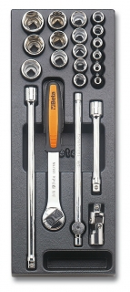 SADA NÁŘADÍ-MODEL 2424/T92 22KS  V PODESTĚ Z PVC